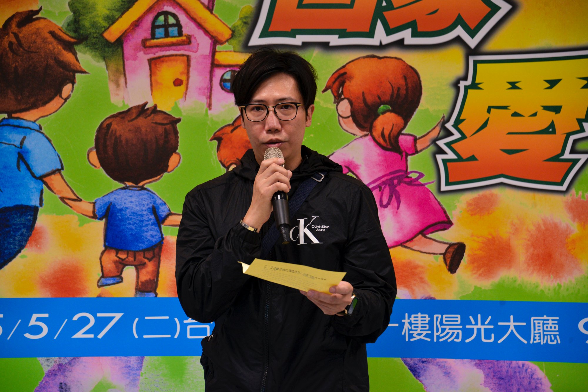現場邀請病友蕭先生上台分享戒菸心路歷程。