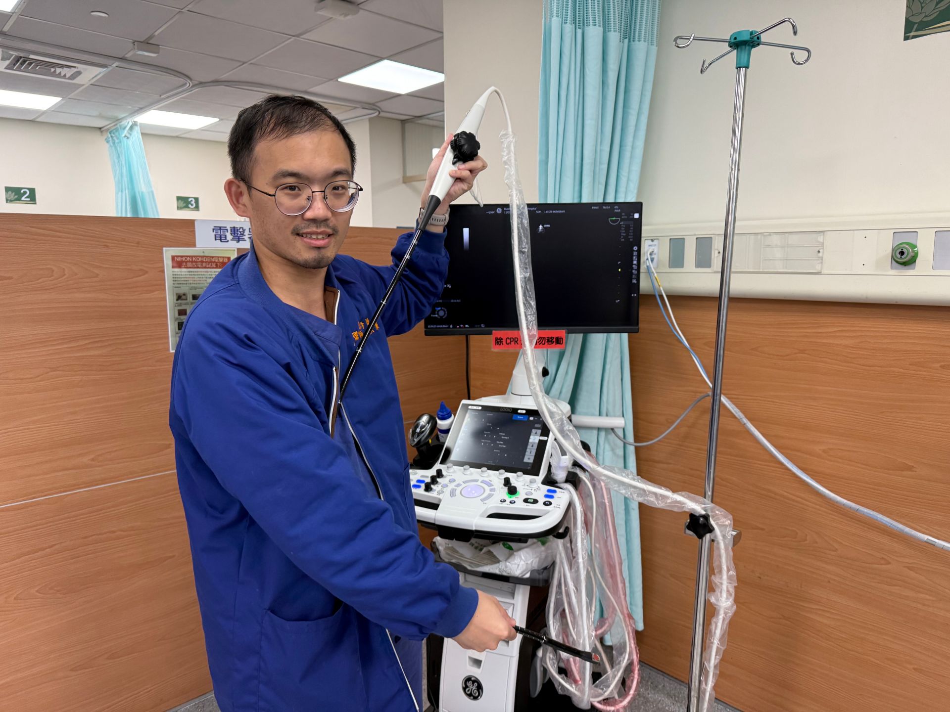 急診部江承漢醫師指出，經食道心臟超音波能為病人爭取寶貴的黃金救命期