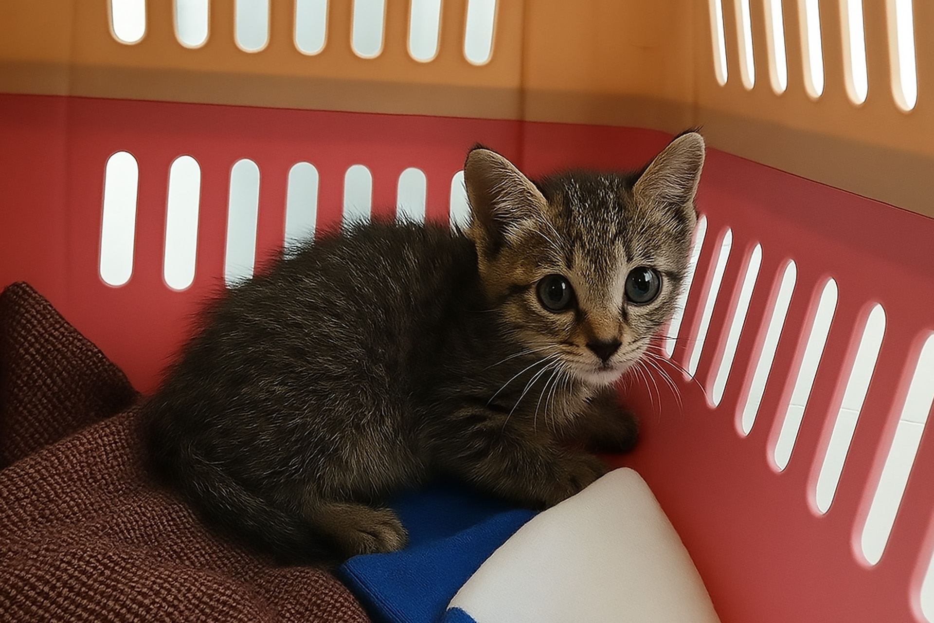 民眾熱心協助救援生病的浪貓，新北市動保處即刻前往救援