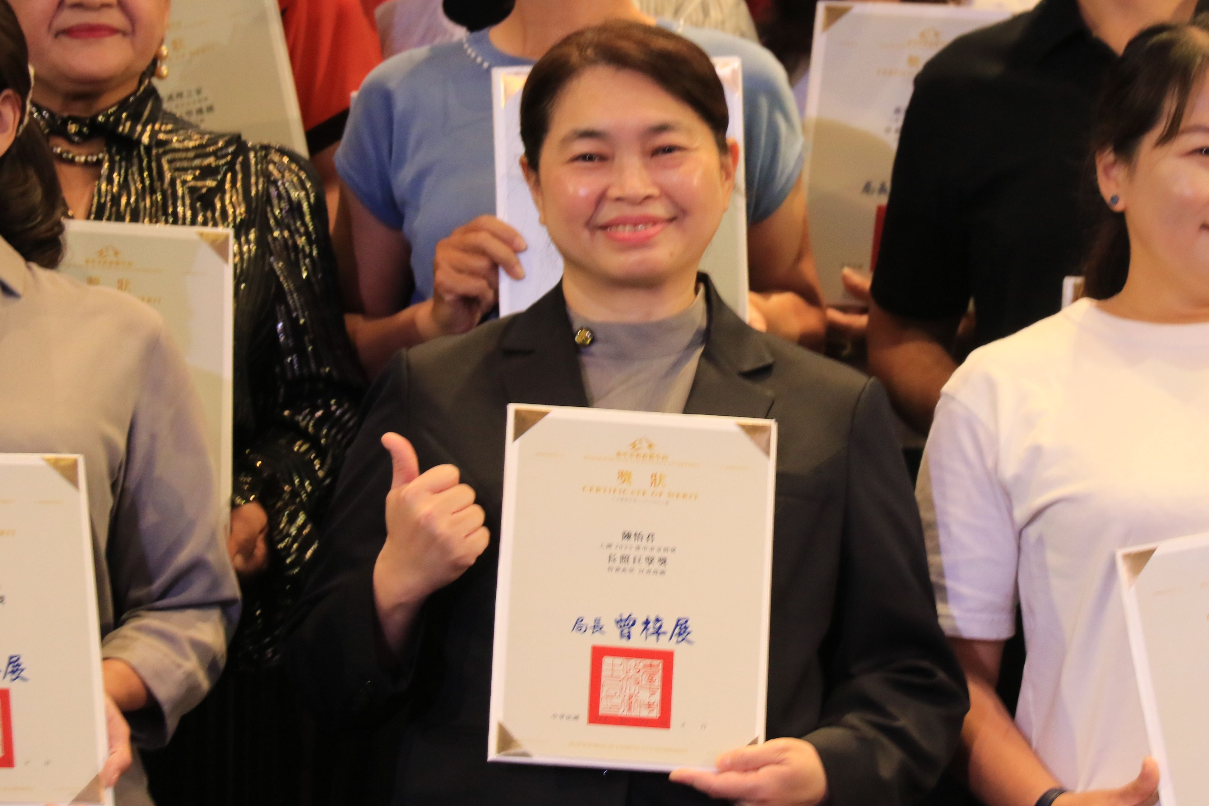 入圍「長照巨擘獎」的陳秋珍主任從零開始參與仁愛綜合長照機構的籌設與管理。