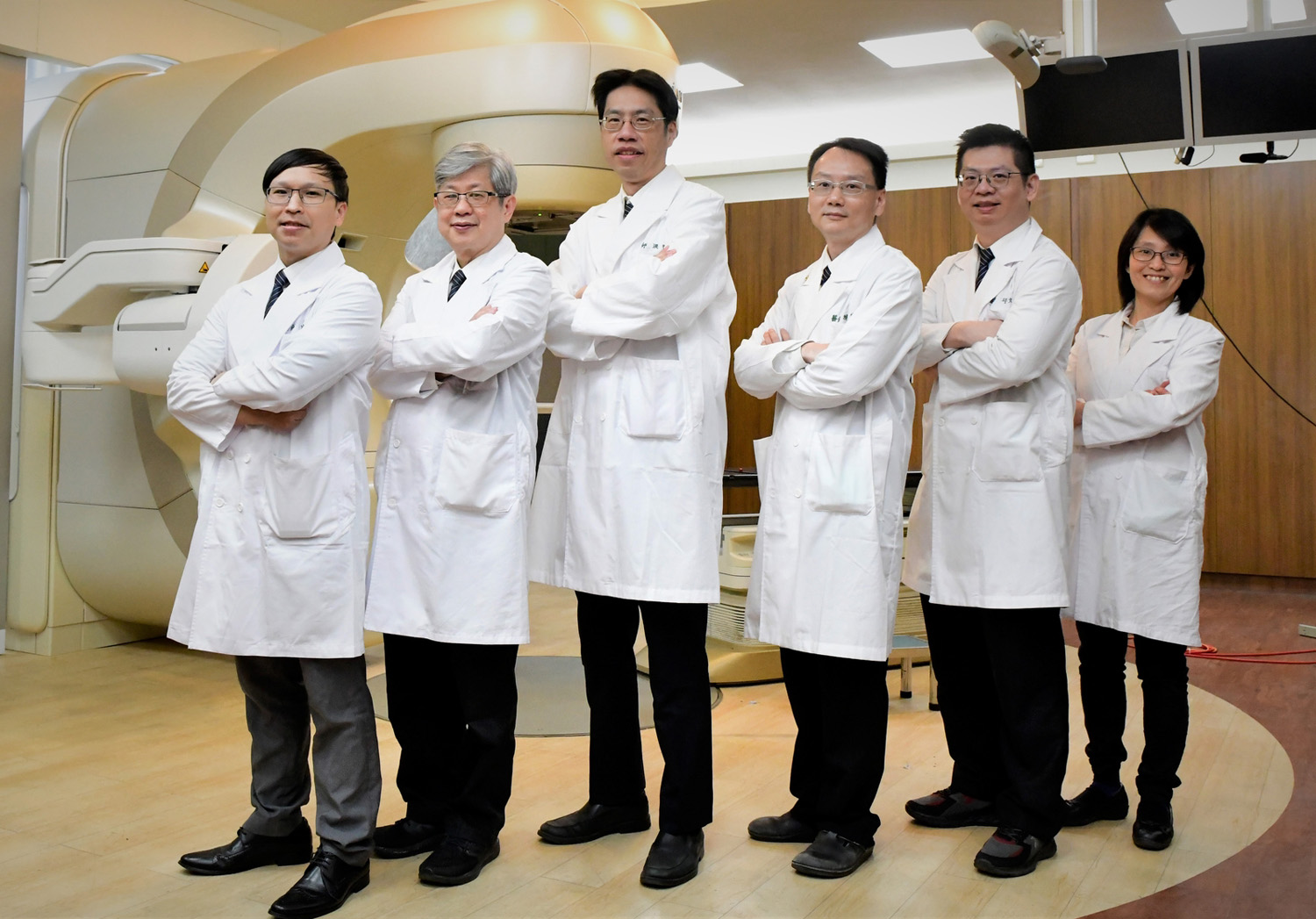 放射腫瘤科醫師團隊陣容堅強。