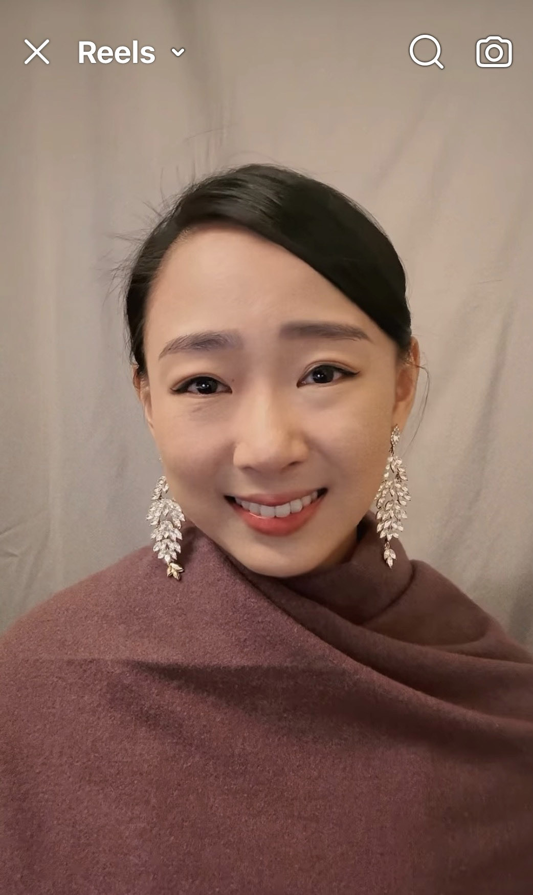 大愛劇《在光裏的人》杜蕾在美國錄製英文得獎感言。