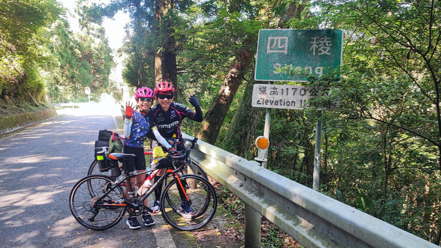 銘傳國小六年級宋同學的「恆毅力挑戰」，規劃單車騎乘北橫公路。