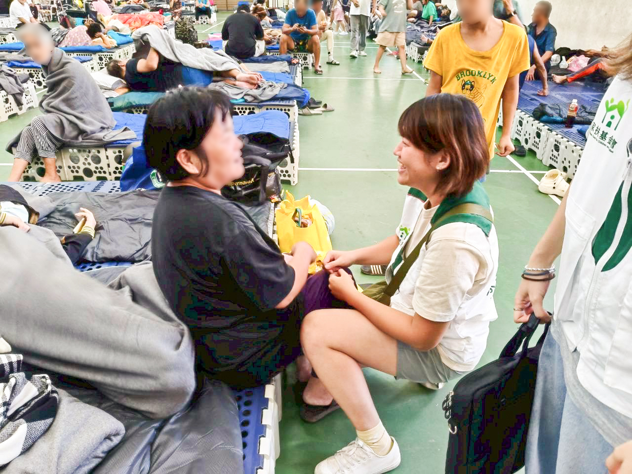花蓮家扶前進安置中心，服務對象備感安心。