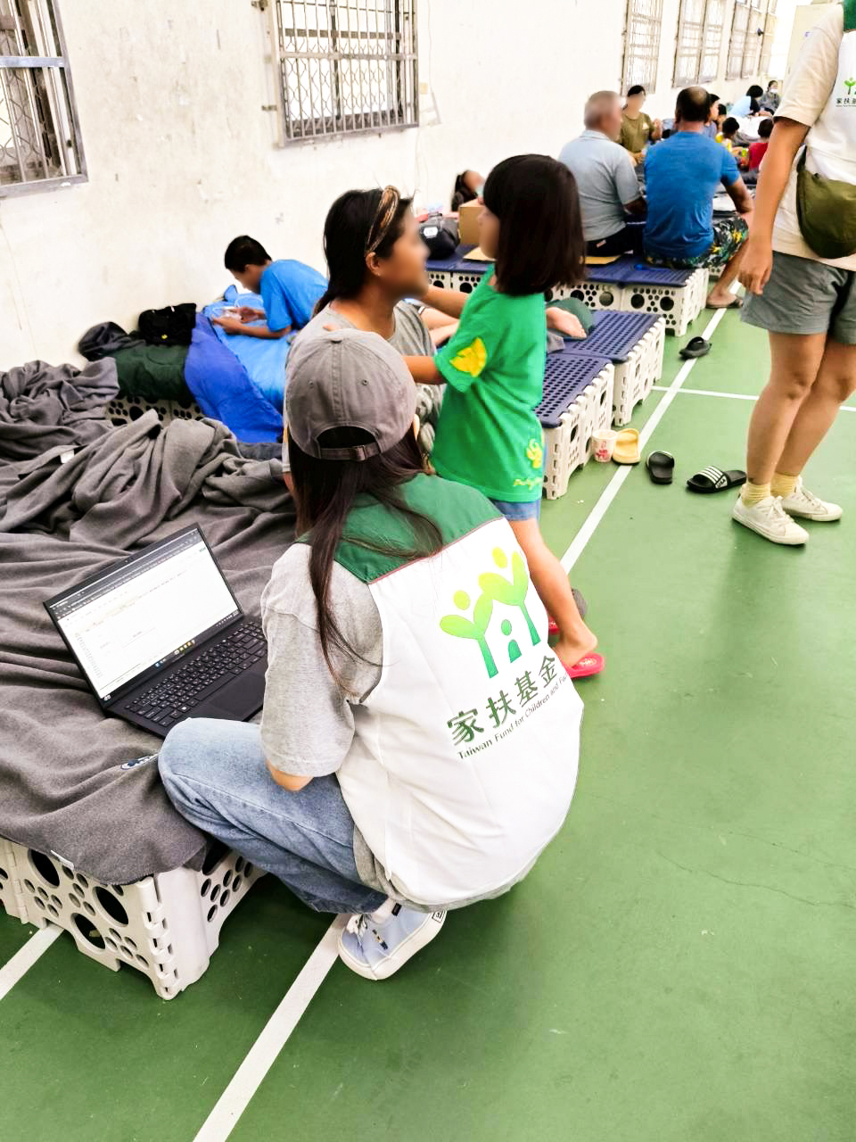 花蓮家扶在安置中心服務告一段落後將持續追蹤家庭的需求。