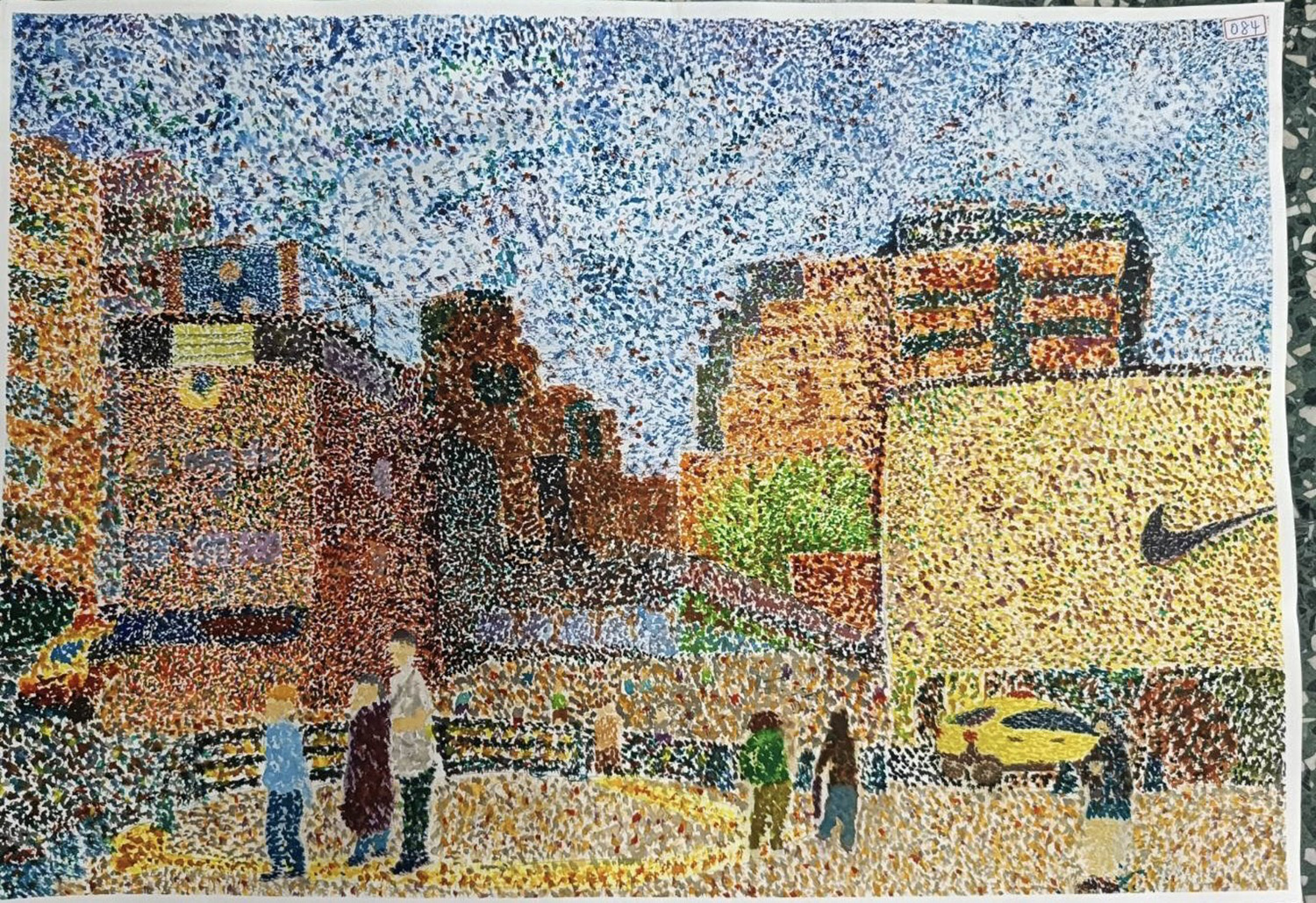 這次受到肯定的作品,一幅也在醫院裡面展出,透過彩繪圖,期望讓大家感受到生命用各種形態在陽光下共舞,象徵對生命的熱愛與感恩。