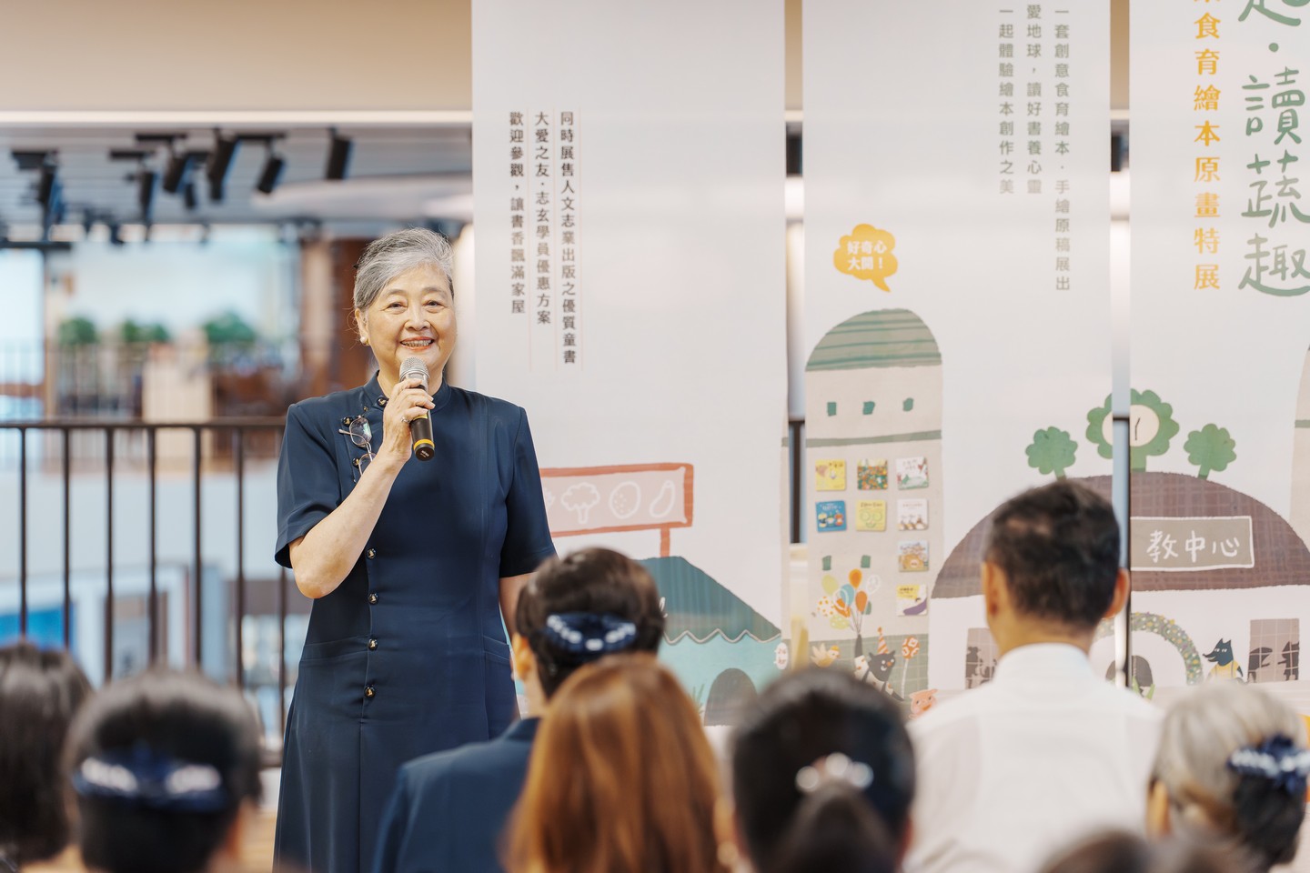 志玄關渡總召佘碧真分享社區的熱情響應，未來老師們將投入相關蔬食活動，帶領親子製作蔬果汁、造型氣球等，讓孩子在動手做的過程中愛上蔬果。