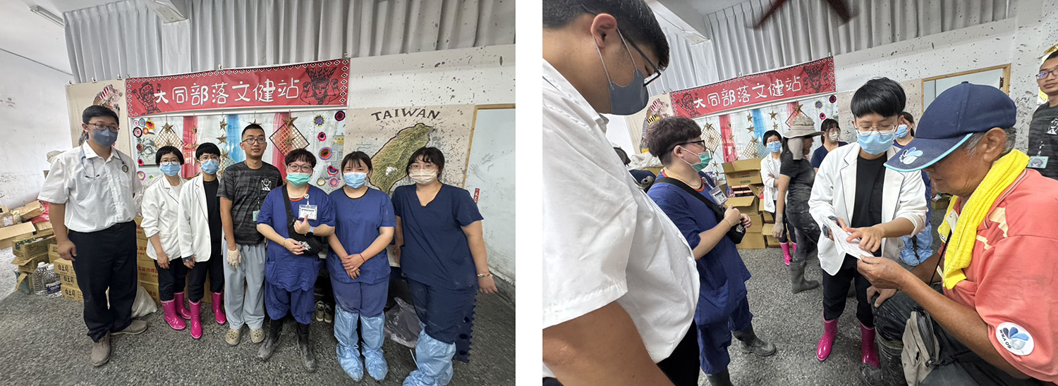 花蓮慈院機動巡迴醫療隊今天進入到交通受限的大同村，第一位診治的就是已經五天沒吃高血壓、糖尿病藥物的村長。