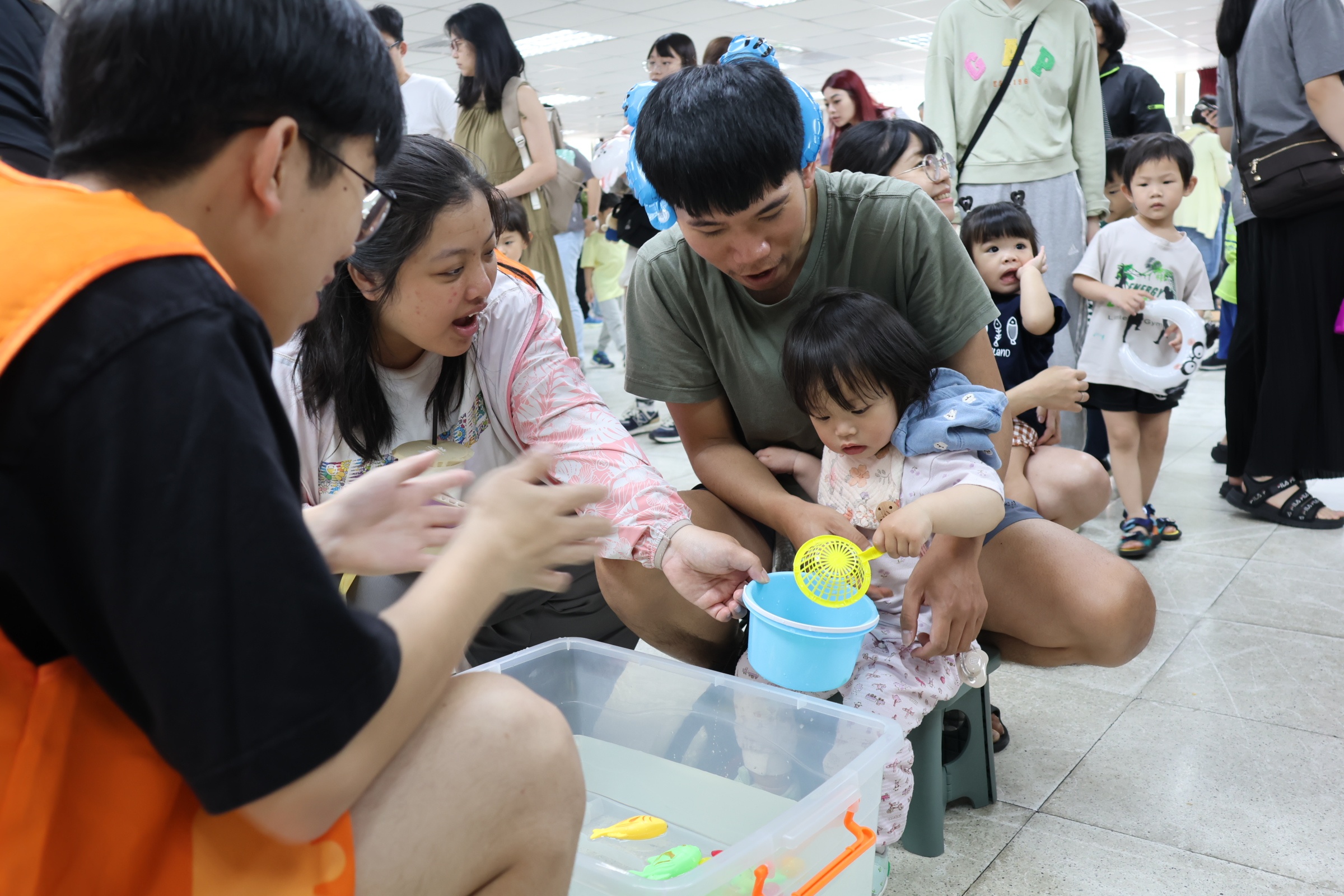 伊甸將遊戲融入早療篩檢，讓孩子在遊戲中學習。