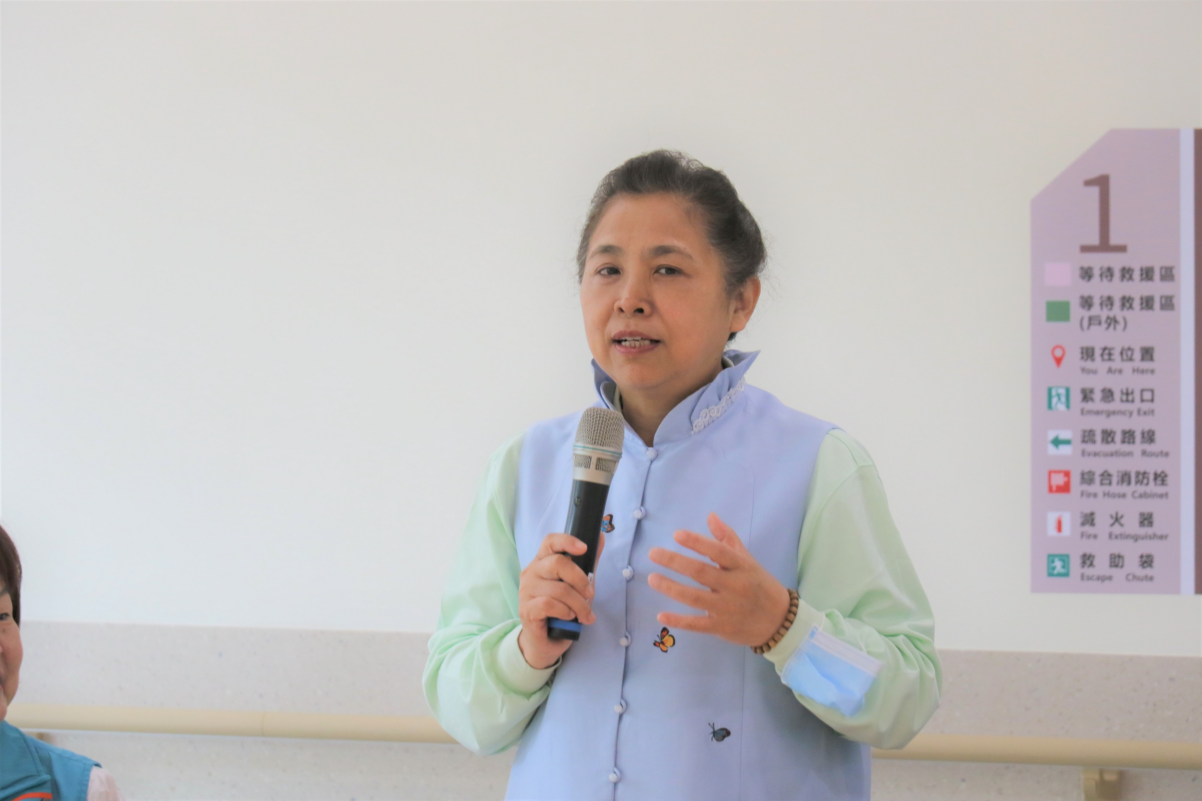 台中慈濟醫院副院長莊淑婷分享機構營運前期遭遇經驗。