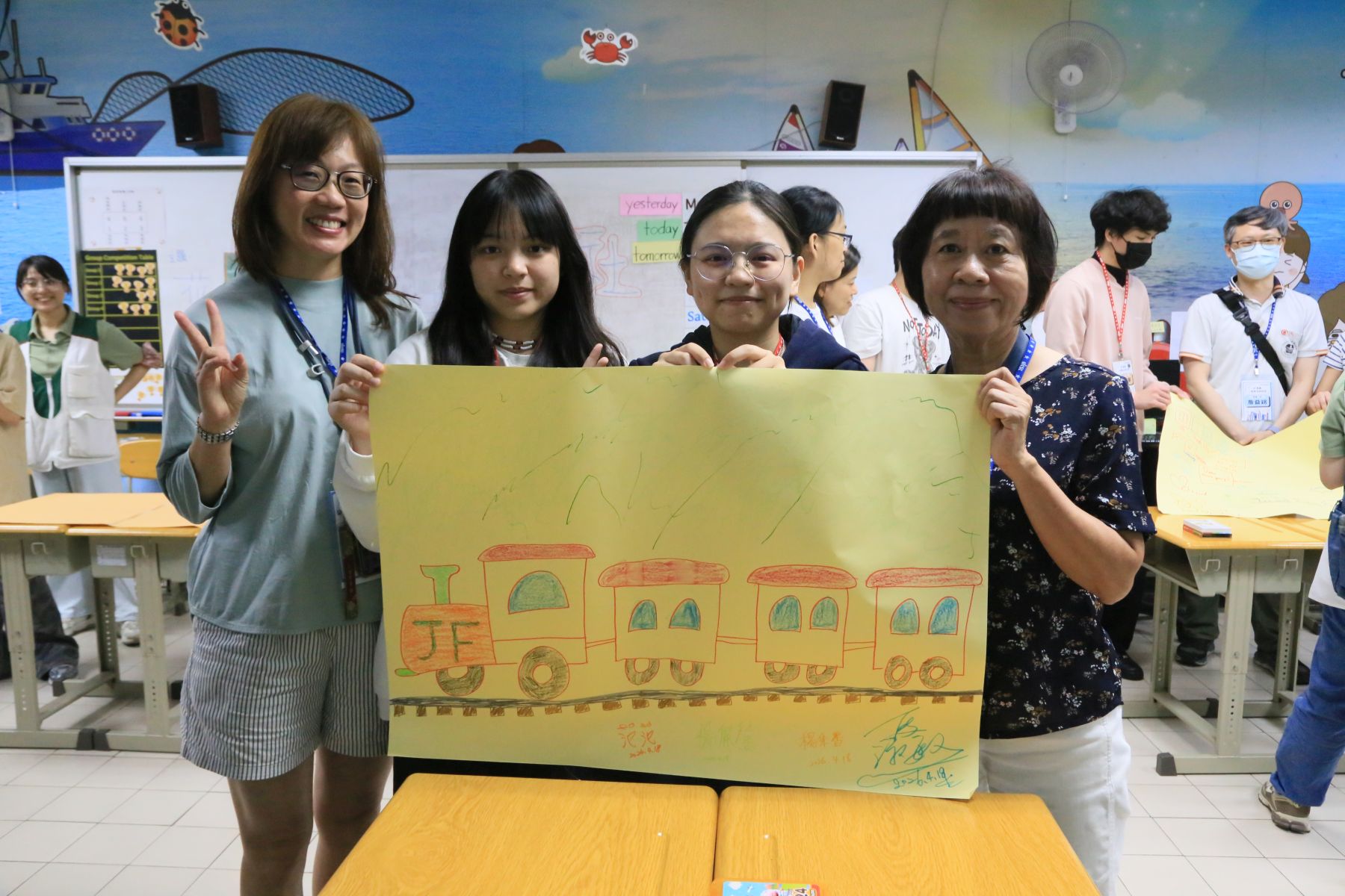 「相見歡」活動讓認養人與孩童除了信件交流，也有面對面鼓勵的機會