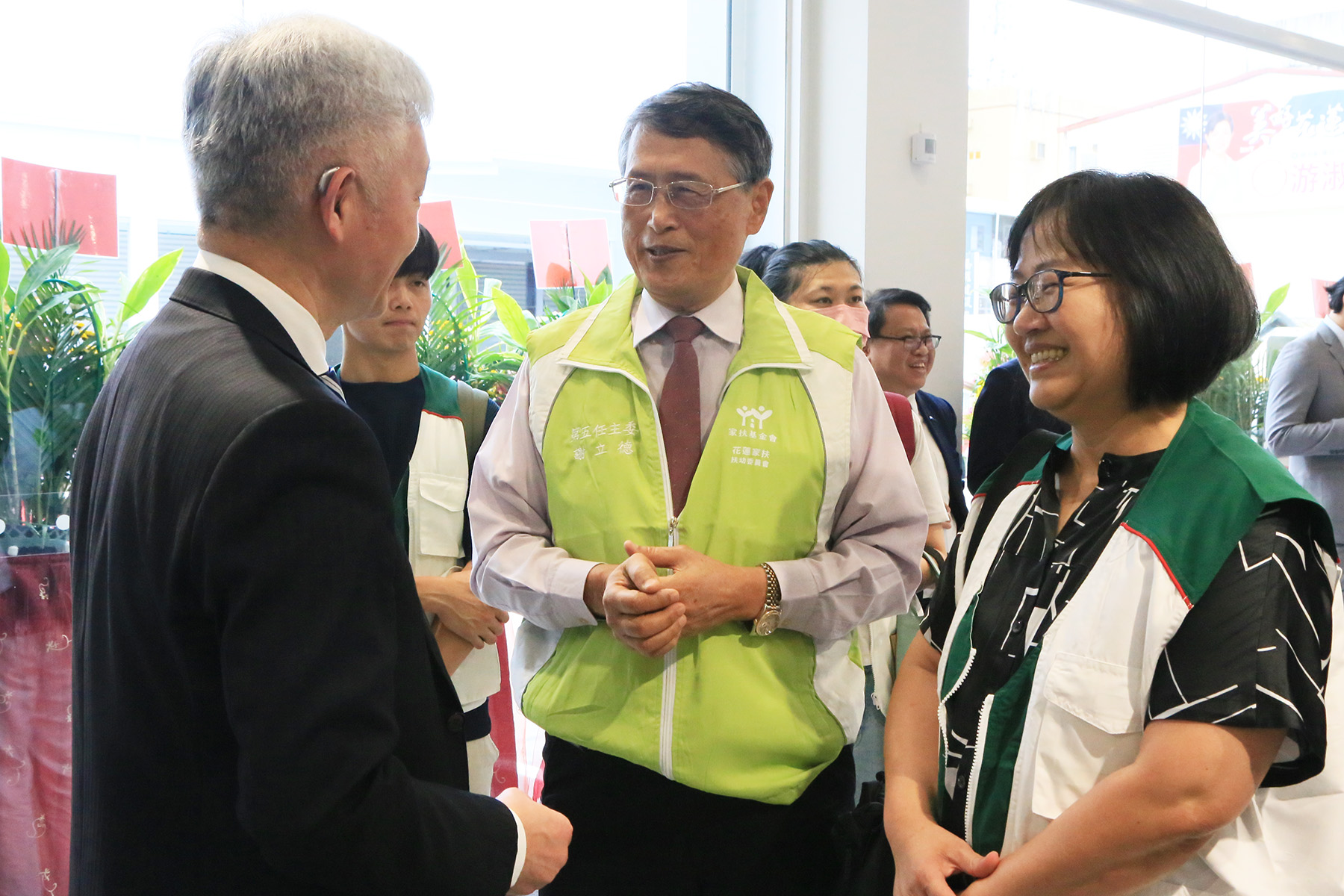 花蓮扶幼委員會主委謝立德（中）提到匯承與家扶同樣具有「守護安全」的核心理念