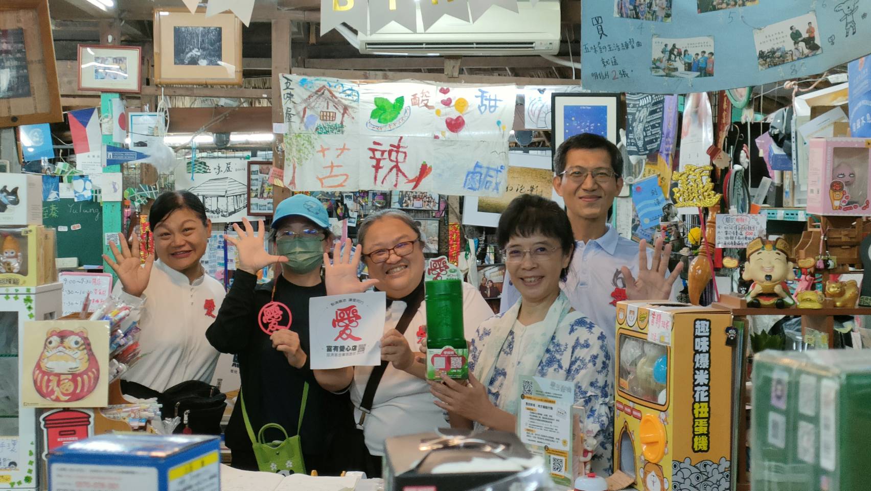 慈濟志工走訪豐田五味屋,公益二手商店響應放置愛心竹筒