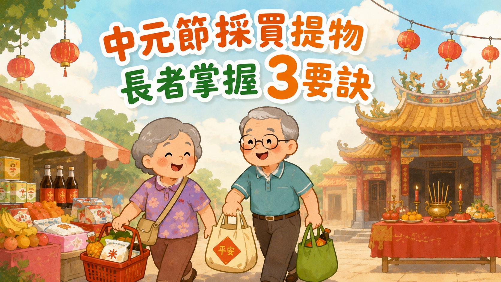 中元節採買提物 長者掌握3要訣防跌
