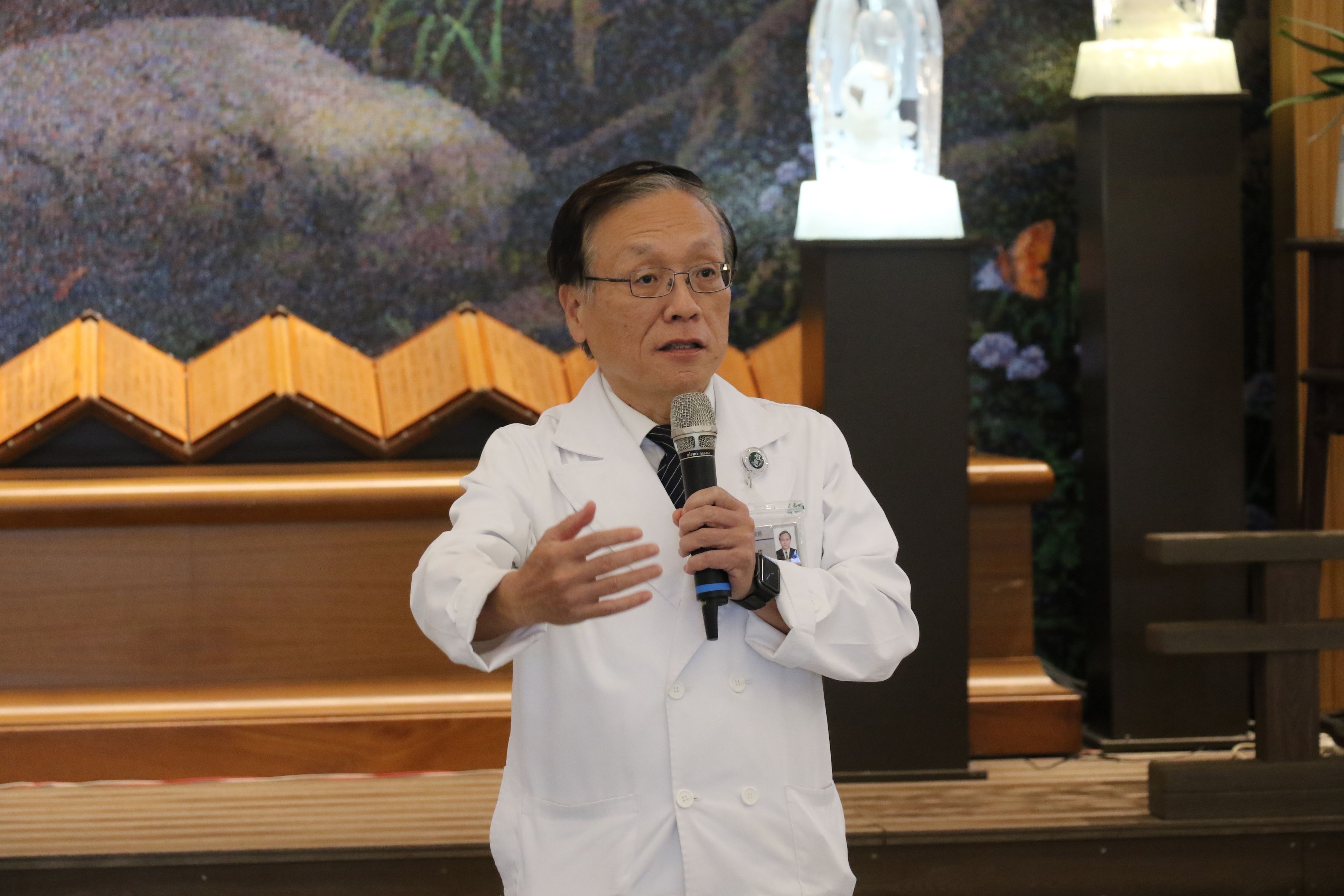 簡守信院長分享看到新聞畫面的震撼，也期待愛心能源源不絕進到災區協助復原。