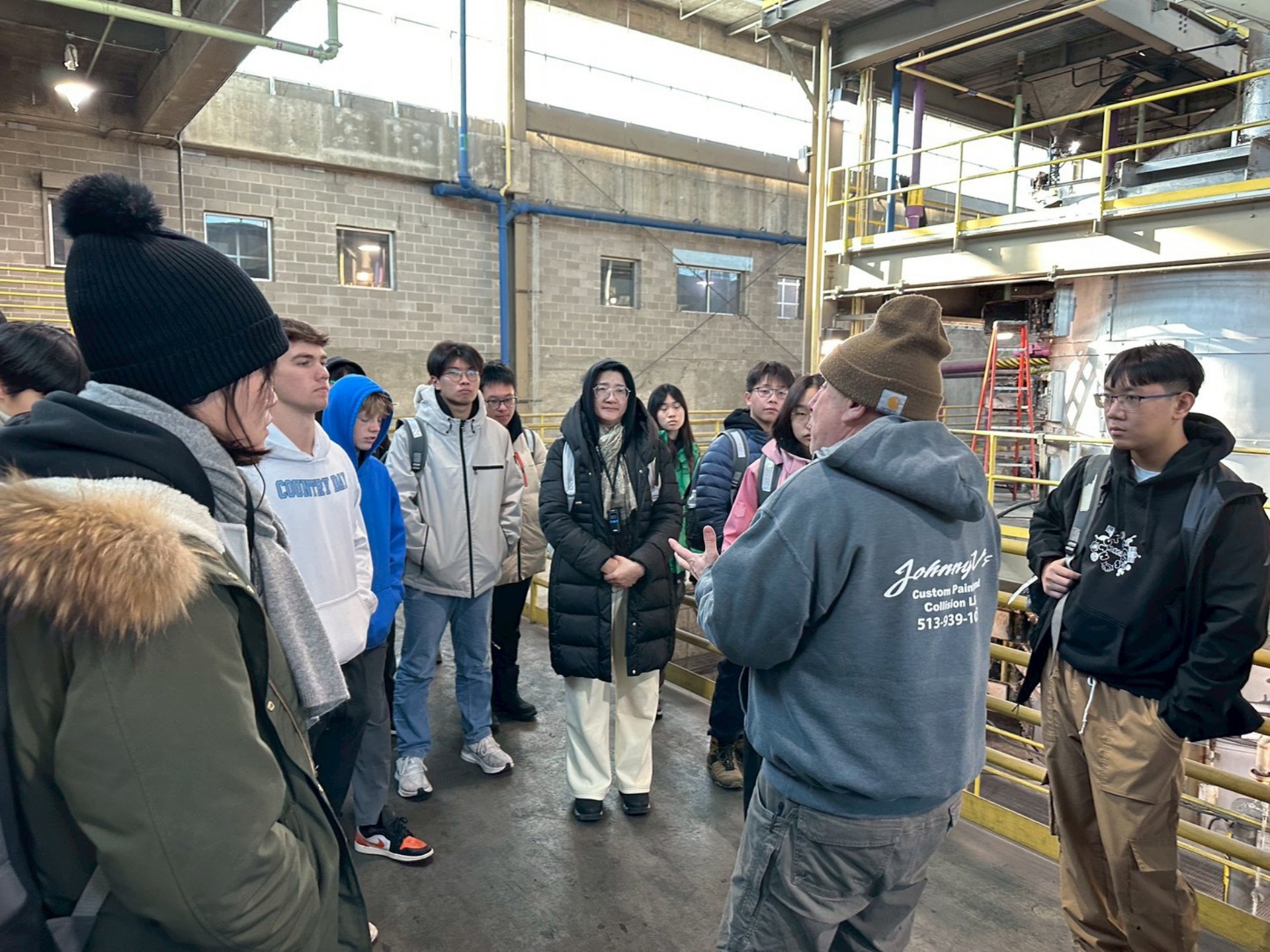 戶外教學囉！參訪辛辛那提水處理場。