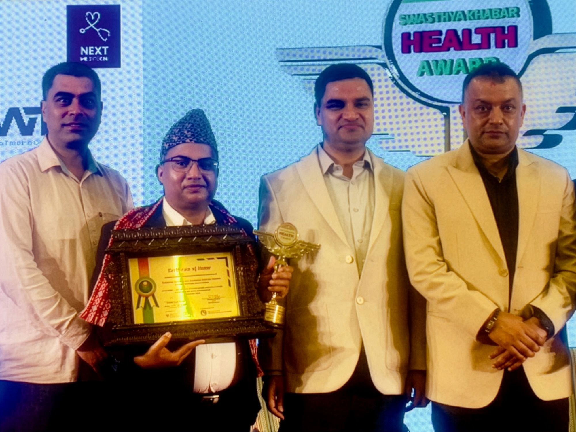 尼泊爾社區健康計畫獲當地官方獎項肯定，展現長期深耕社區照護的成果。