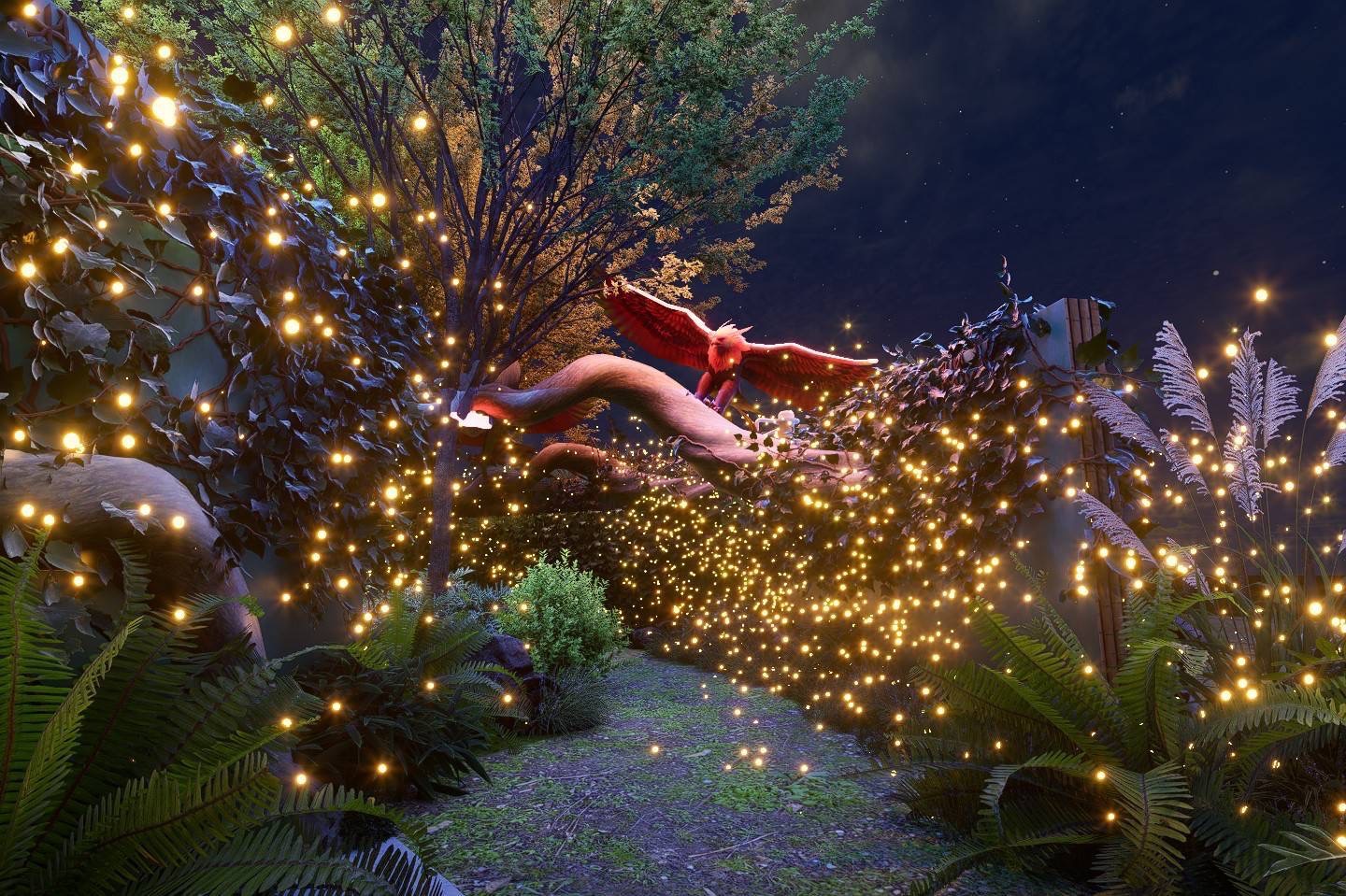 攜手專業策展團隊-融合工藝-花藝-多媒材裝置與聲光特效-打造-驚蟄界