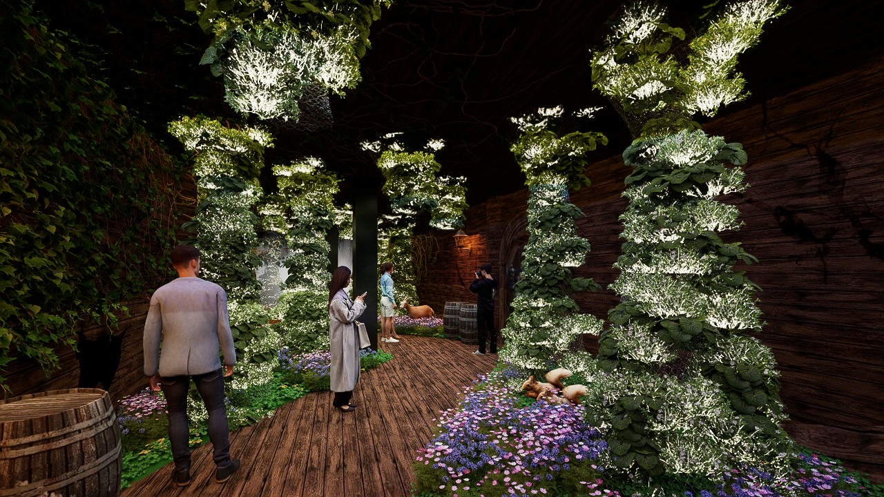 整體展區動線精心安排-遊程中段將進入狹長而曲折的延伸林道-體驗山谷迴盪的空靈