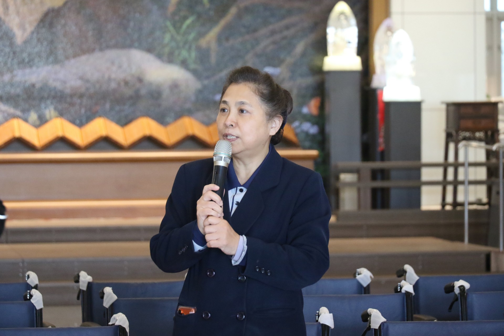 莊淑婷副院長致辭表示,這批輪椅如同「及時雨」,感恩獅友們化身飛天菩薩,守護來院大德的行動安全。