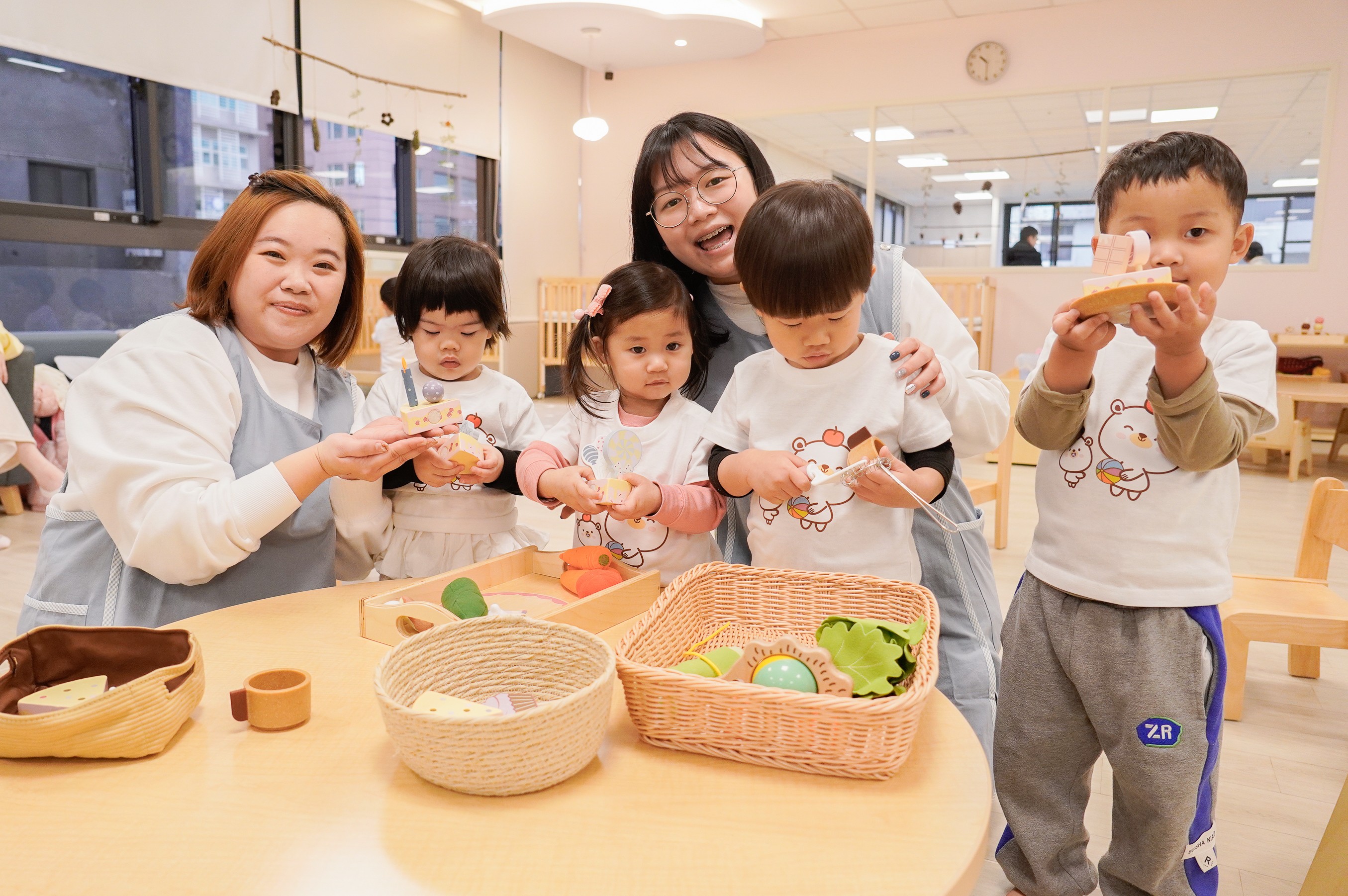 泰山中山及板橋柏翠兩家公托啟用，共可收托100名0至2歲嬰幼兒。