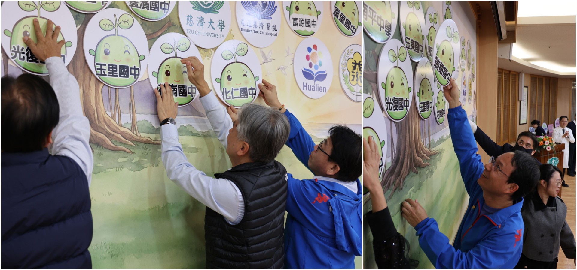 花蓮縣十八所國中校長響應聯合育才計畫，讓每一所學校都成為星光，給予孩子求學和就業的方向。