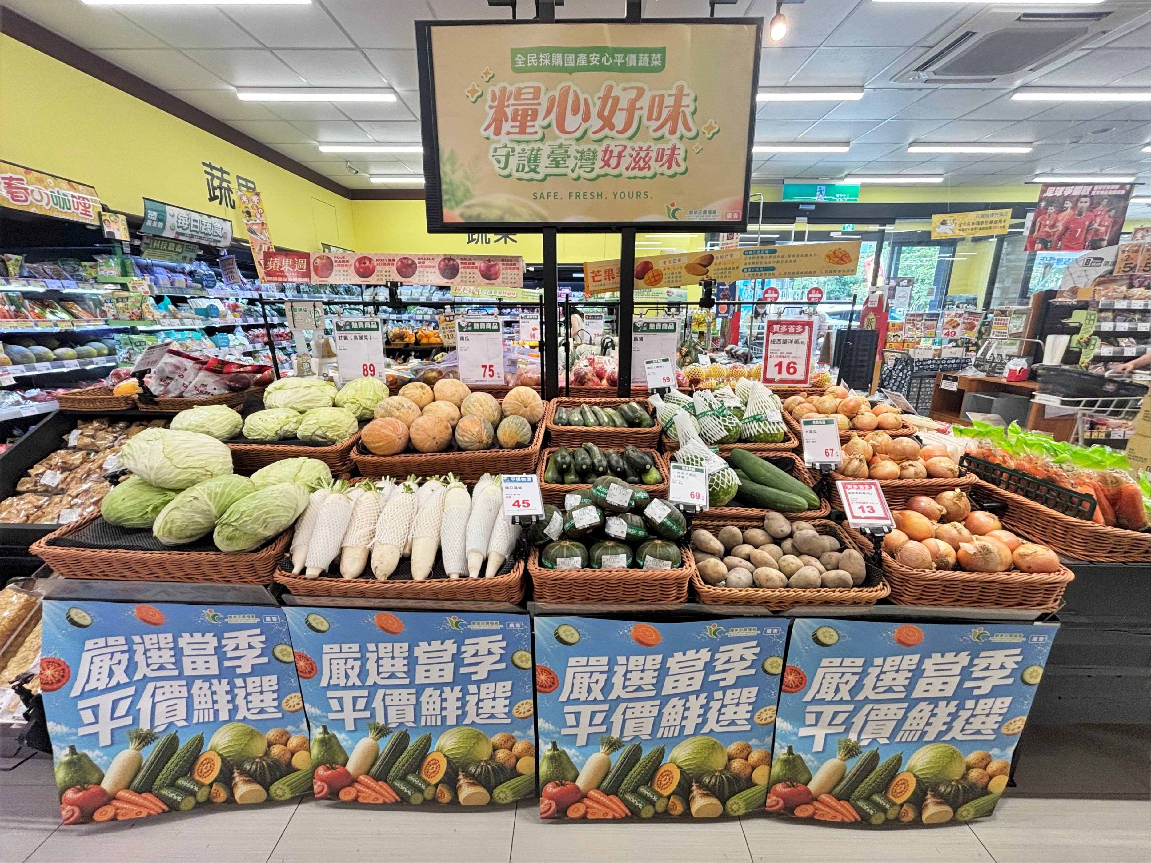 颱風過後蔬菜供應充裕 市場供貨維持穩定