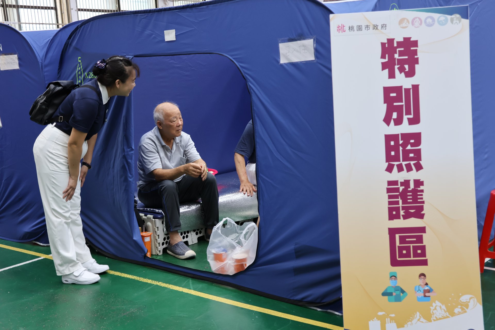 桃園模擬戰時避難與收容 攜手慈濟志工守護家園