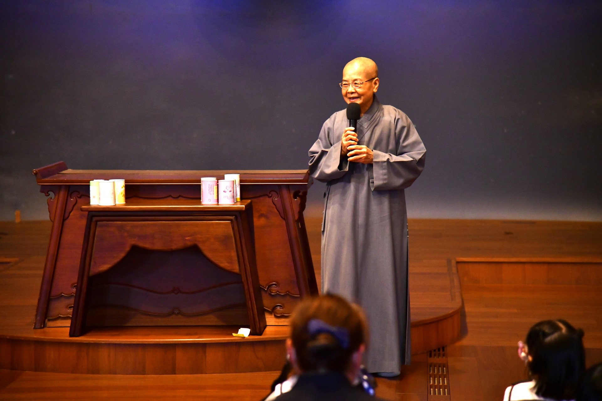 德耘師父分享，看見孩子們帶著一個個竹筒回到精舍，感受到的是滿滿的愛心與善念