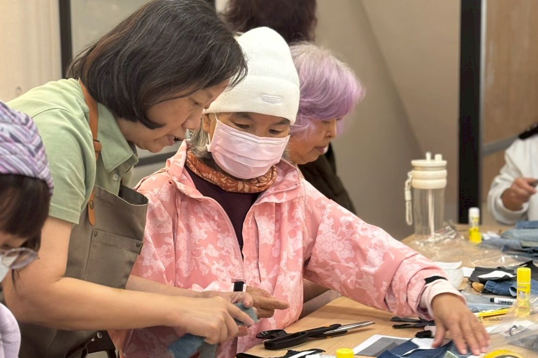 花蓮家扶幸福小舖除製作販售手工布藝作品，也研發多套步藝舒壓課程，歡迎各界邀課