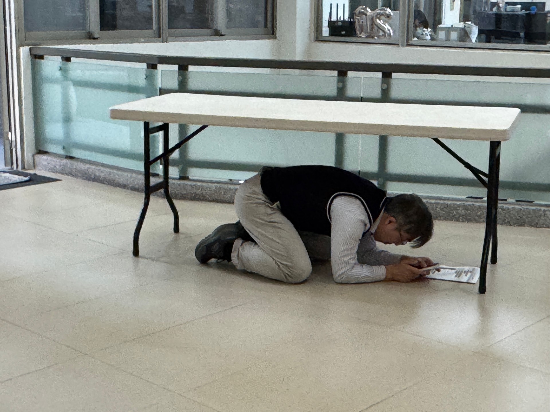 模擬地震發生時