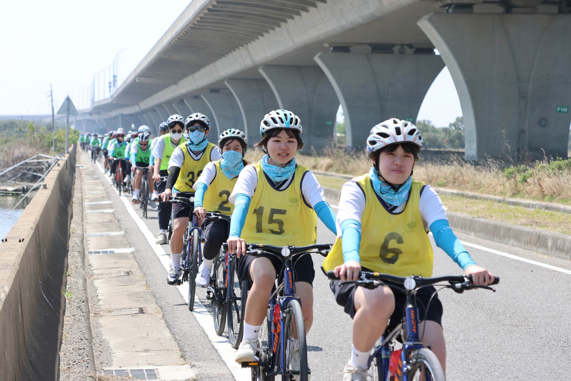 70K單車騎乘是一段充滿挑戰的長征，不僅考驗學生的體力與耐力，更磨練堅持到底的毅力