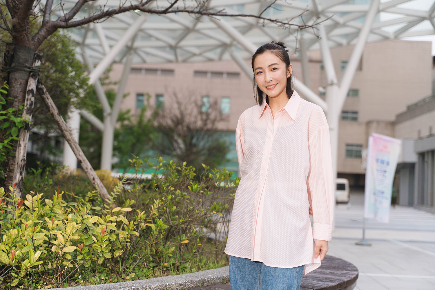 大愛劇《以身相許》北醫特映會。林雨葶飾何翰蓁。