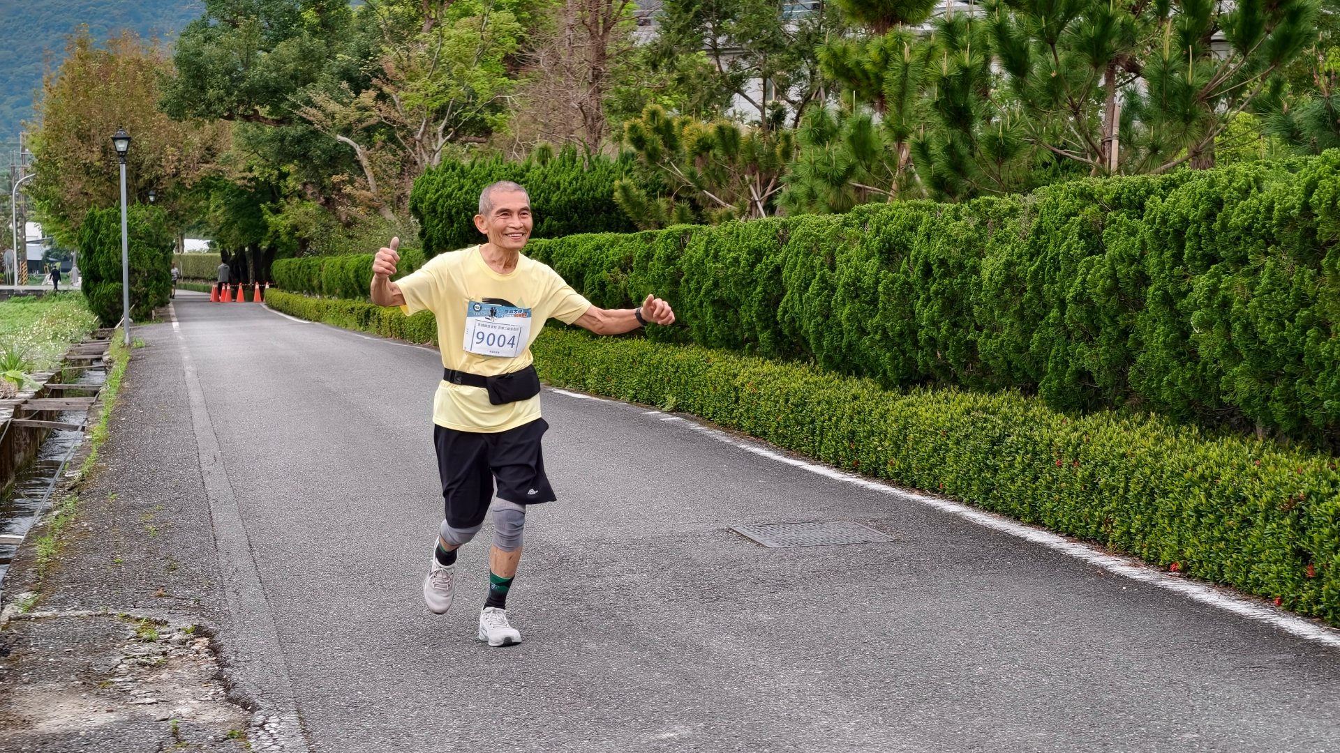 比去年進步20分鐘的慈誠爸爸張森田以1小時14分完賽