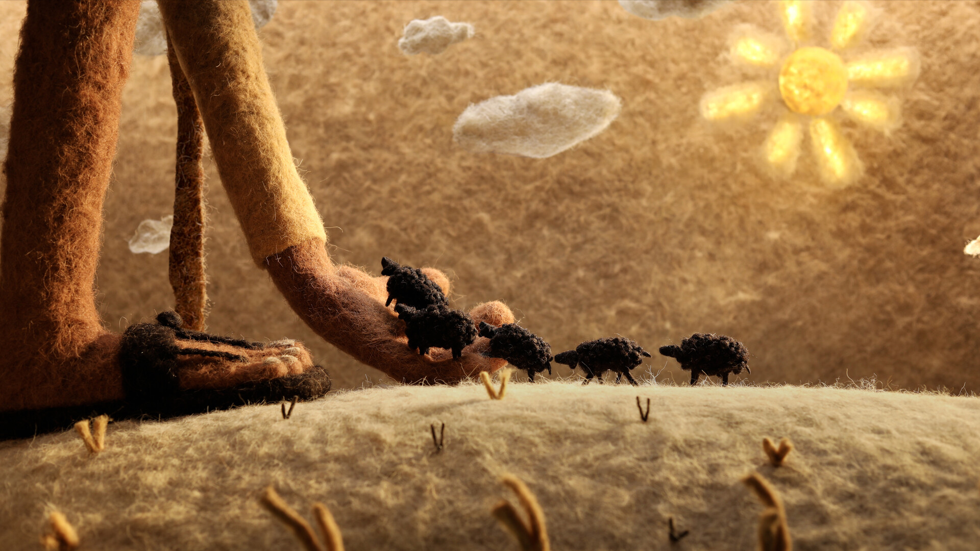 印度作品《Desi Oon》以真實羊毛製作的停格動畫,勇奪專業組首獎(信誼基金會提供)