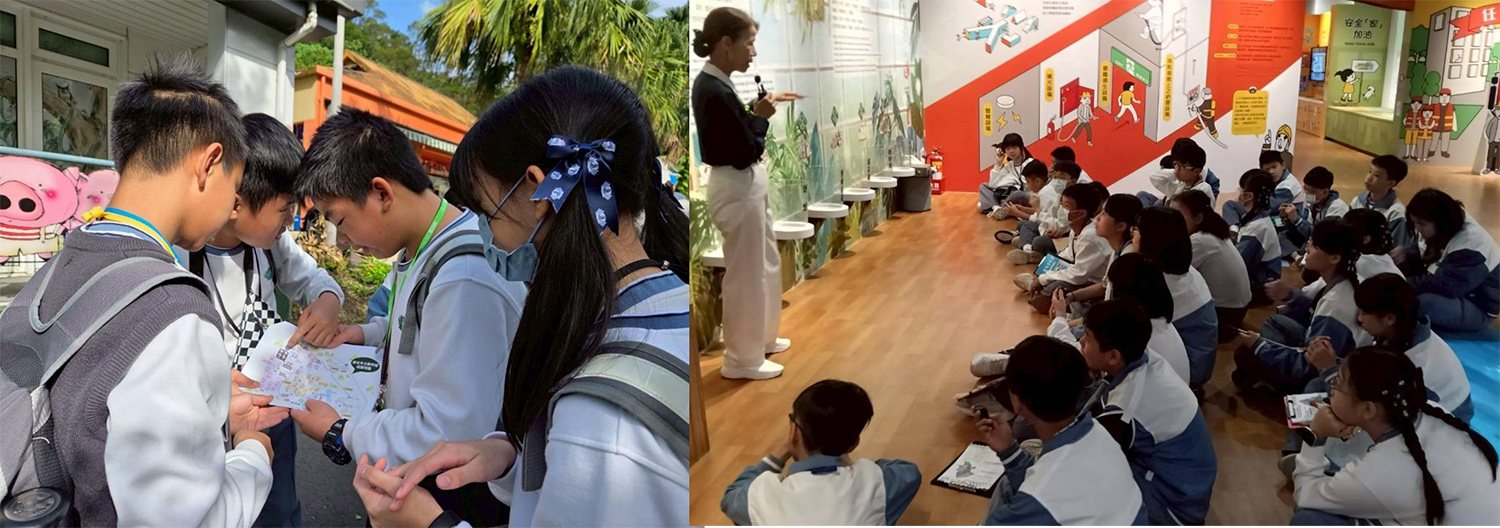 學生透過一日低碳城市探索與環保實作,走入關渡慈濟園區等真實場域,從體驗中理解環境。
