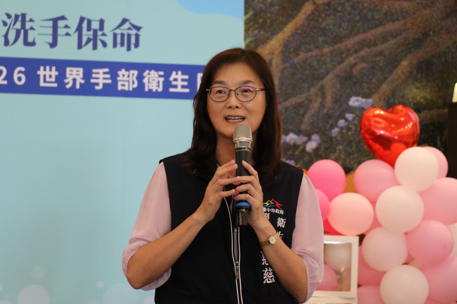 邱惠慈副局長表示手部衛生從生活做起，衛生局從不同管道、針對不同族群加強衛教。