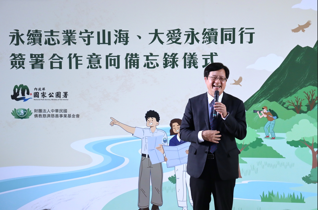 王成機強調，慈濟長期深耕環境韌性、環保教育與人道關懷，在全球具備深厚的國際影響力與行動力，雙方在推動環境永續、淨零排放及全民教育的目標上，理念高度契合。