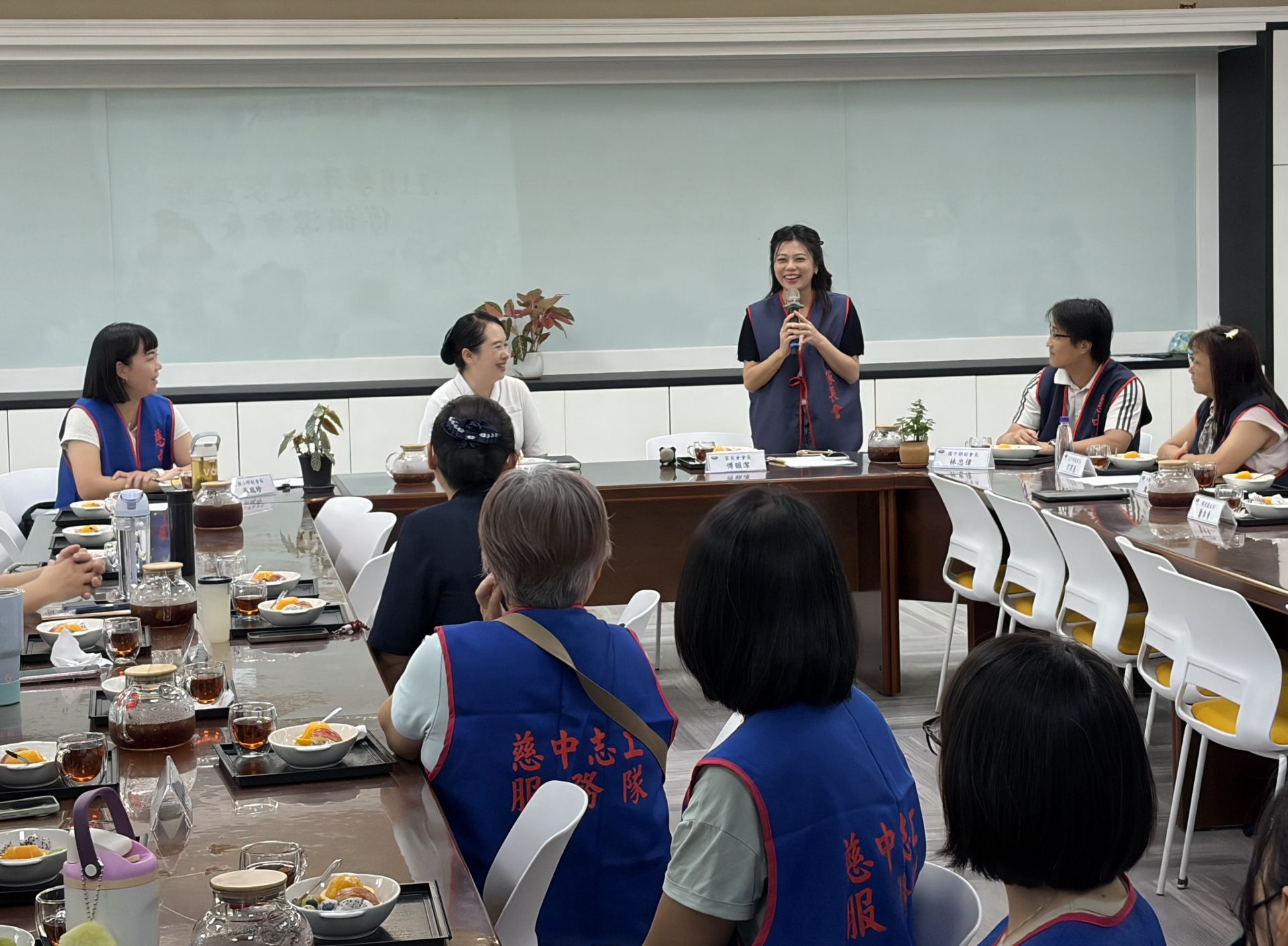 傅韻潔會長分享自己因為投入志工服務深受感動