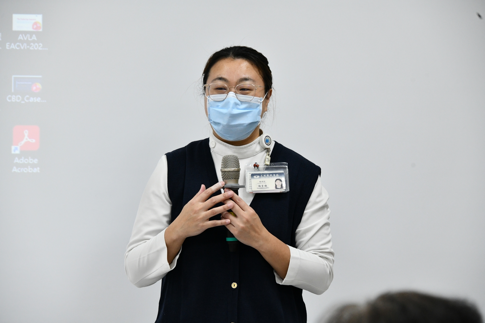 個案管理師張育禎總是貼心陪伴病友