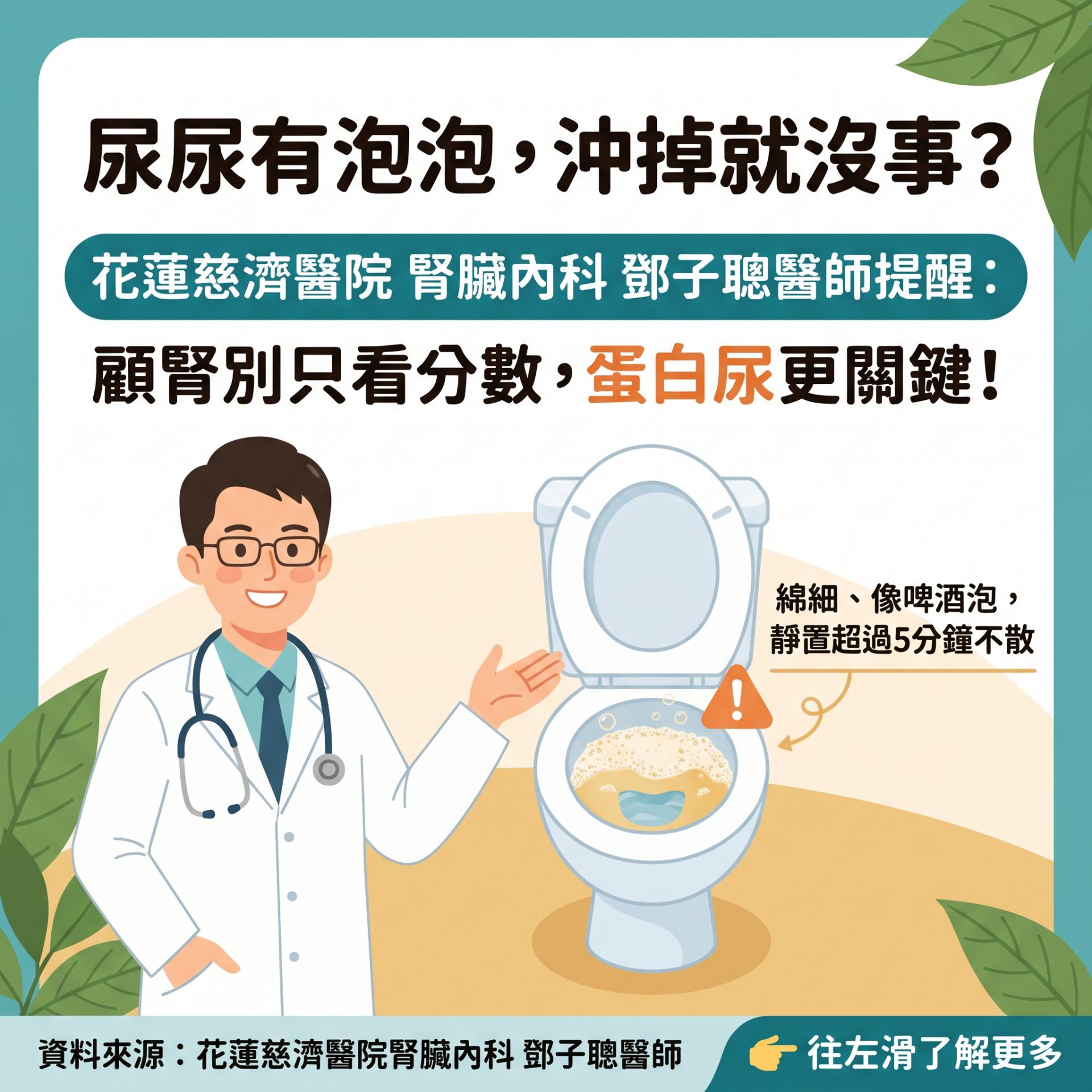 尿尿泡泡不散要注意