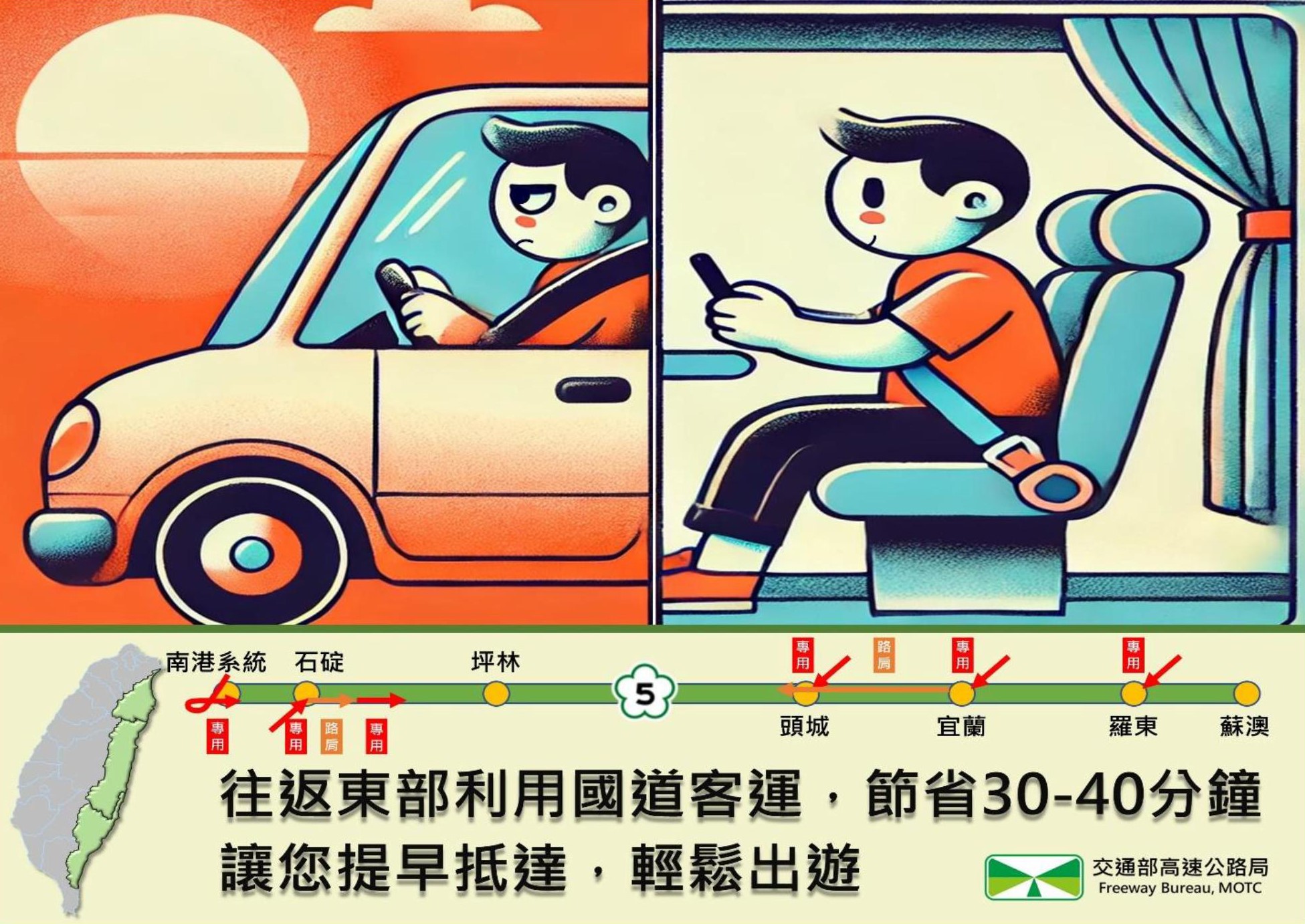 國5大客車優先宣導圖